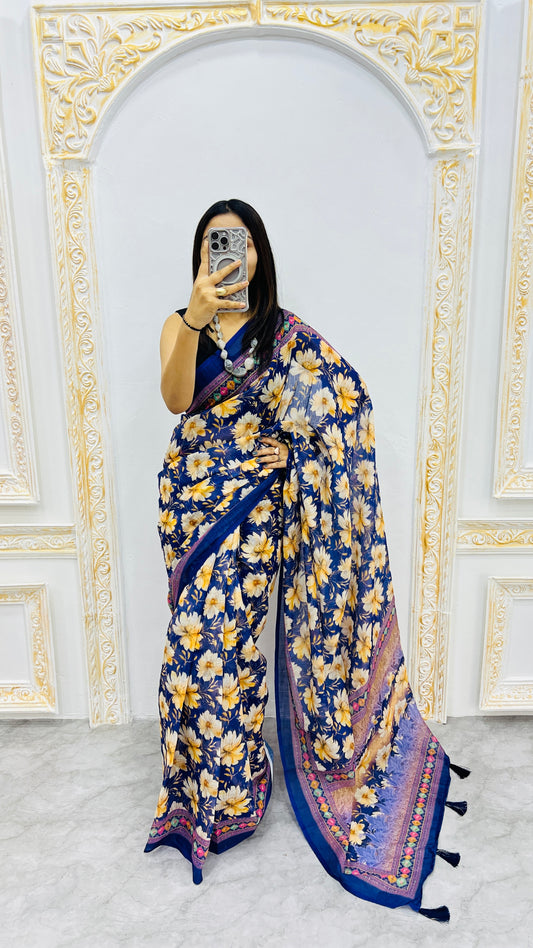 Premium Lilan Cotton Saree