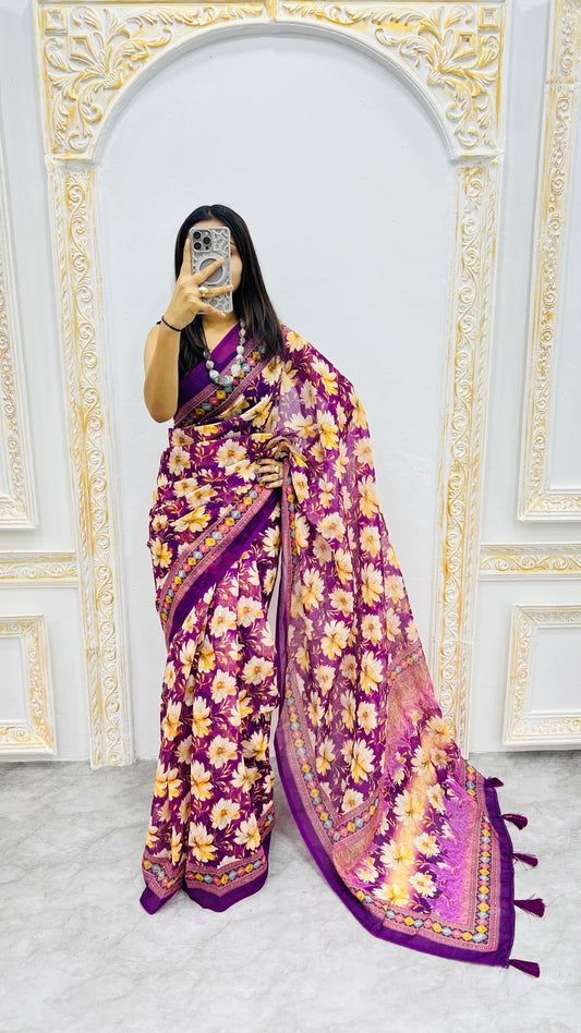 Premium Lilan Cotton Saree